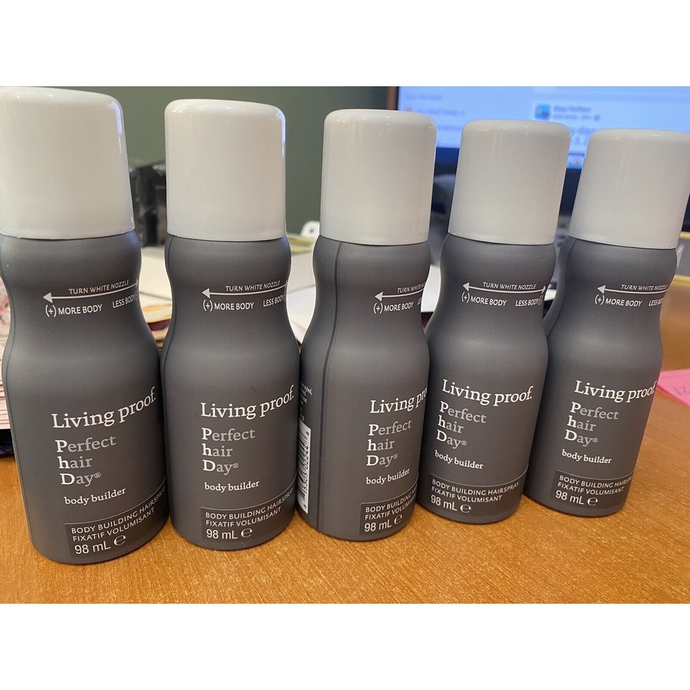 5x Living Proof Body Builder Volume Spray Travel Size 2.8 oz Lot Of 5!